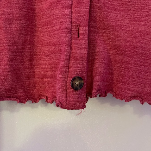 Old Navy Girls Cardigan Heathered Red Large 10-12 - Picture 3 of 5